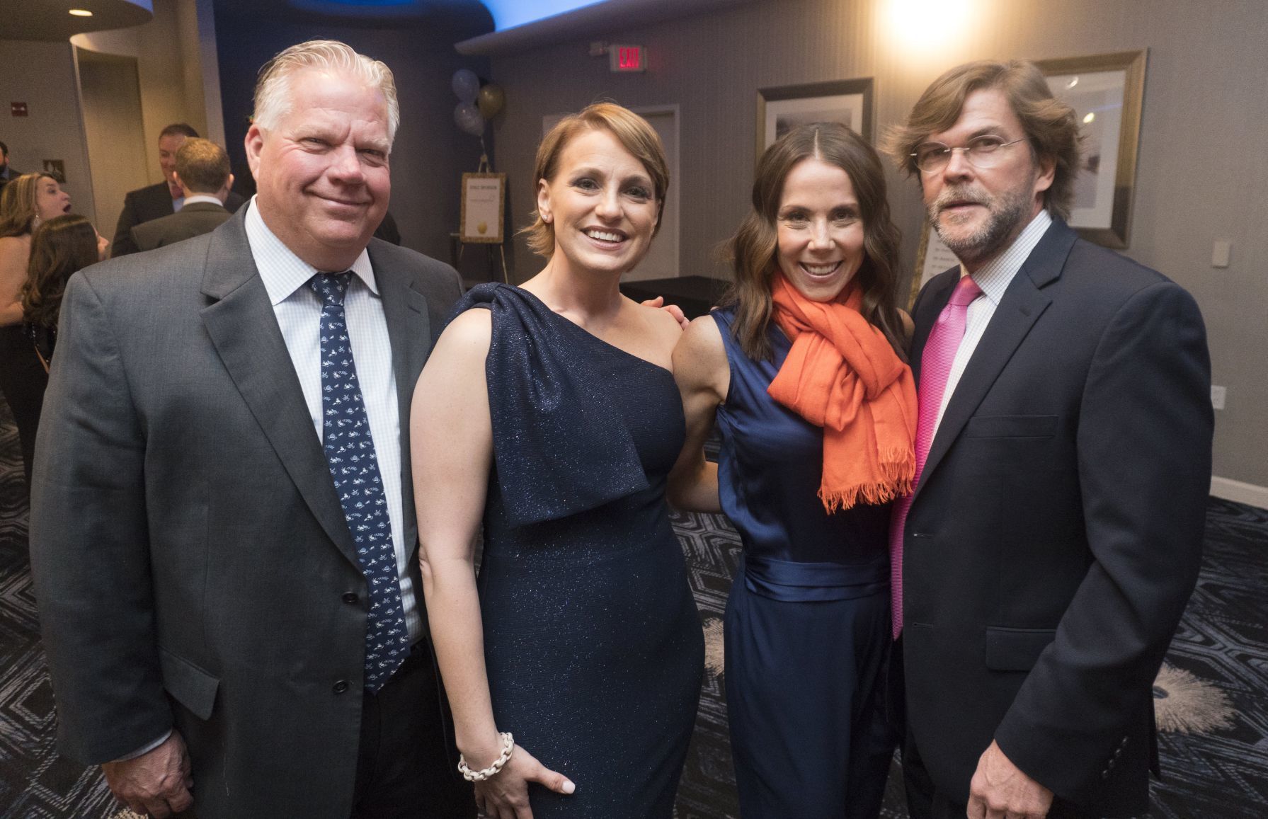 Jeff and Danielle Jacoby, Christina and Richard Dent
